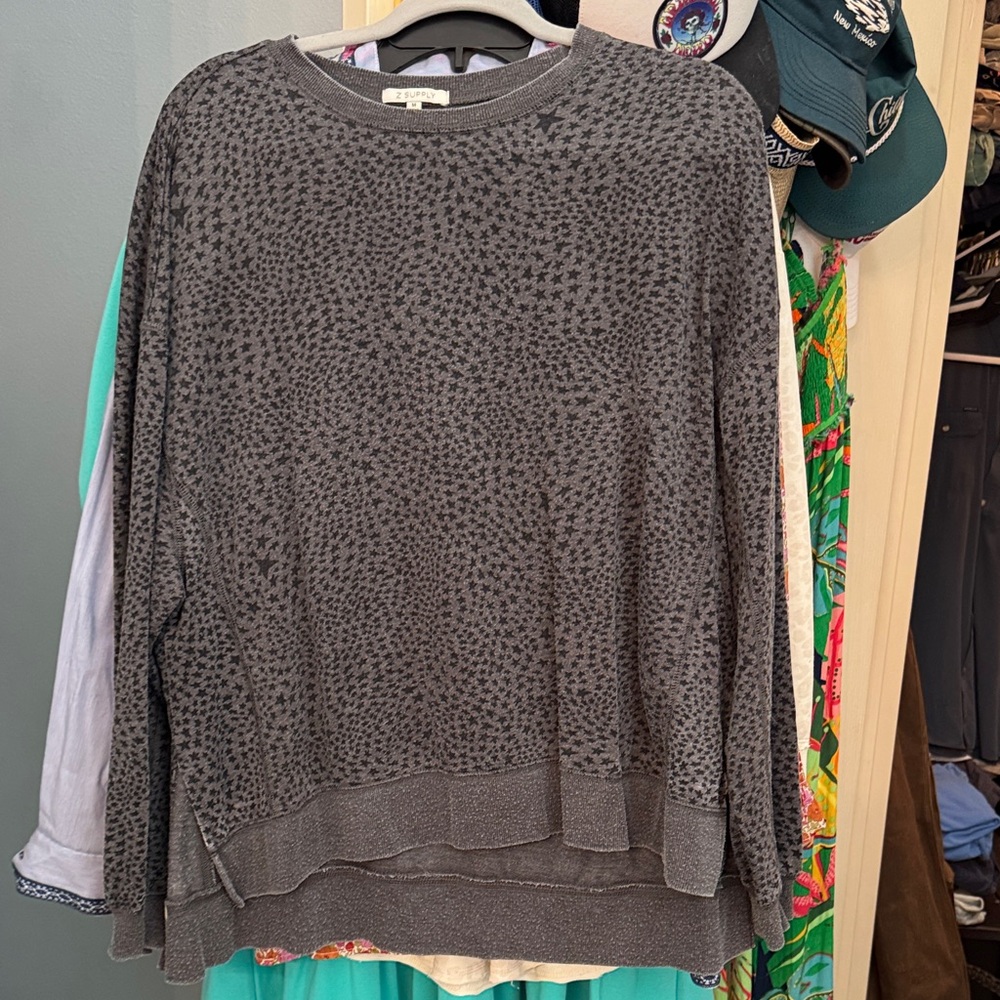Z Supply Gray Patterned Top